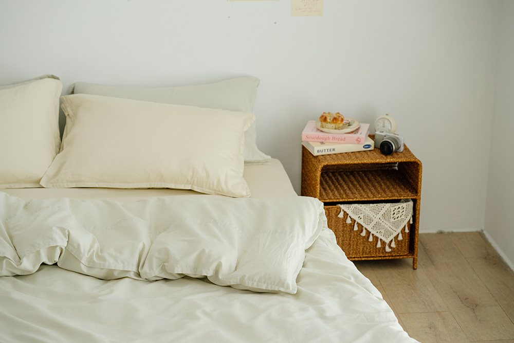 栗木x綠松 有機棉床包混搭 栗木x綠松 有機棉床包混搭