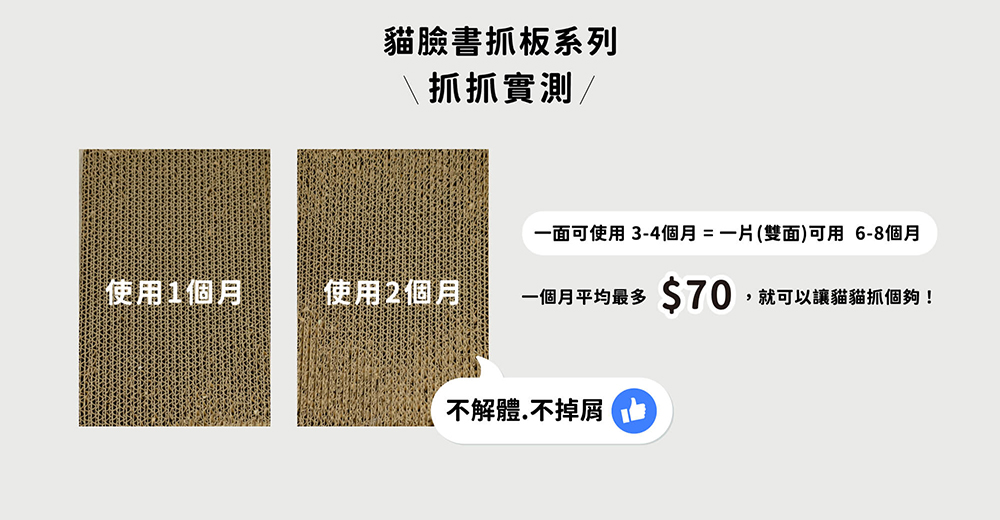 貓臉書聯名貓抓板